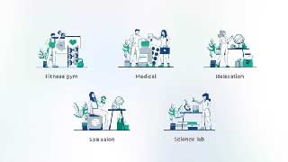 Rest and health-Blue Outline Concepts-44422435