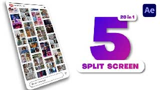 Vertical Multiscreen-5 Split Screen-44453739
