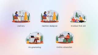 Different Types of Work and Activities-Flat Concepts-44510253