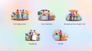 Various Holidays and Entertainment-Flat Concepts-44510278