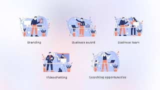 Business Award-Blue concept-44610189