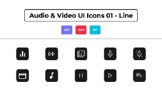 Audio Video UI Icons 01-Line-44627428