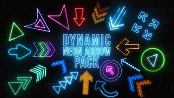 Dynamic Neon Arrows Pack-34200679