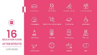 Education Line Icons pack- MORGRT-44732903