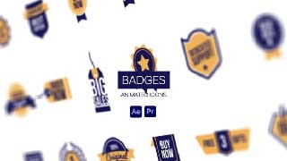 Badges Animated Icons-Award Badge Motion Icons Animation Pack-44950528