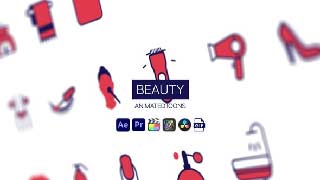 Beauty Animated Icons-Makeup Beauty Motion Icons Animation Pack-44950531