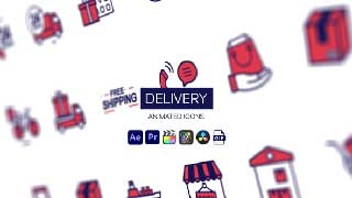 Delivery Animated Icons-Shipping Delivery Motion Icons Animation Pack-44950976