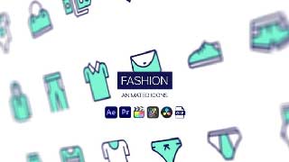 Fashion Animated Icons-Style Clothing Motion Icons Animation Pack-44951068