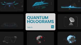 Quantum Holograms 01 for After Effects