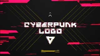 Cyberpunk Glitch Logo Reveal-45198189