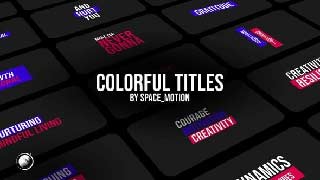 Colorful Titles _AE-45529828