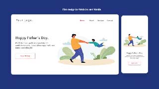 Animation Illustration-Happy Fathers Day-45776859
