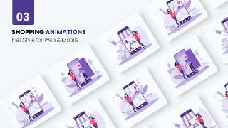 Shopping Online Animations-Flat Concept-45858126