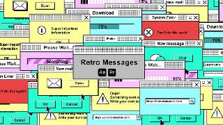 Retro Messages-Vintage Chat Interface Animation Template-45981167