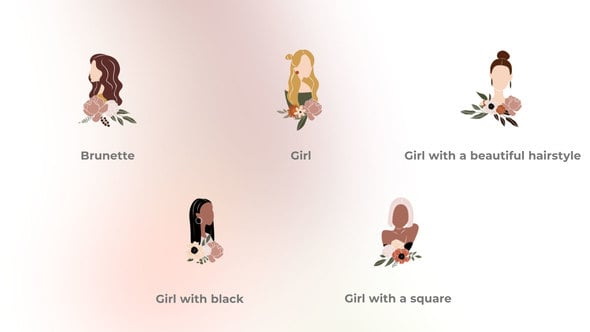 Women with Flowers-Avatars Concept-47718372