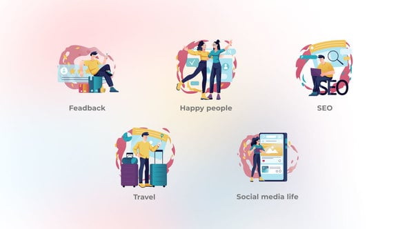 Social Media Life-Flat Concept Colorful-47721508