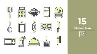 Kitchen Icon After Effect-47853521