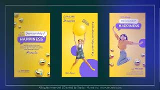 International Day of Happiness Emoji Instagram Story-47863305