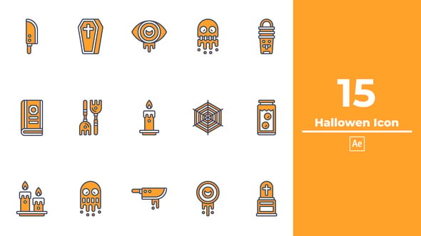 Hallowen Icon After Effects-49019374