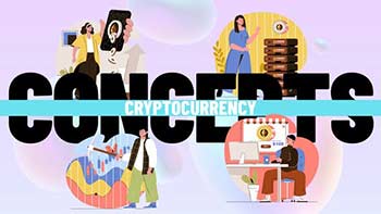 Cryptocurrency-Scene Situation-34772404