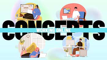 Working online-Scene Situation-34772480