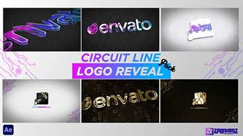 Circuit Line Logo Reveal-34773603