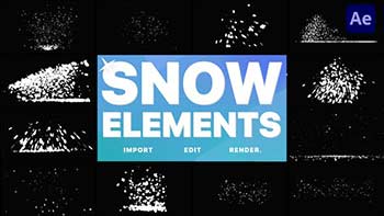 Christmas Snow Elements After Effects-34884495