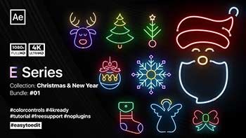 Christmas Neon Elements-34913111