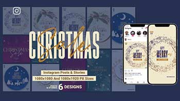 Merry Christmas Sale Instagram Ad B199-34916398