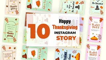 Happy Thanksgiving Instagram Story Pack-34916486