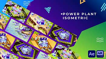 Power Plants Isometric After Effects-34932835