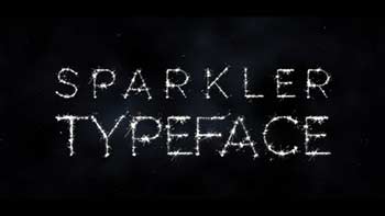 Sparkler Typeface After Effects-34933538