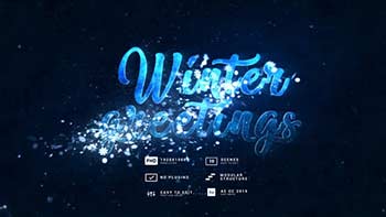 Winter Greetings Snowflakes Titles-34974171
