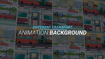 Different transport Animation background-34221779