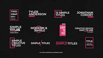 Simple Titles 2 After Effects-35631583