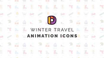 Winter travel-Animation Icons-35658455
