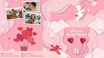 Papercut Valentine Day Greetings-35754420