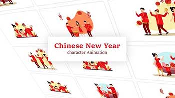 Chinese New Year Scene Animation Pack-36078860