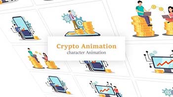 Cryptocurrency Scene Animation Pack-36080482