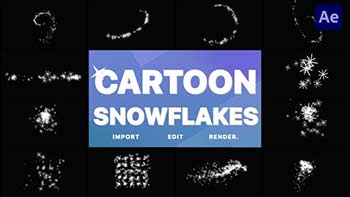 Cartoon Snowflakes And Snowfalls-36107592