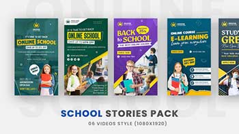 Online School Promo Promo Stories Pack-36207232