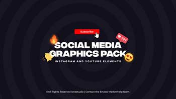 Instagram Youtube Elements Social Media Pack-36557218