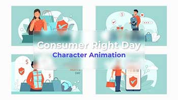 Consumer Right Day Scene Animation Pack-36720217