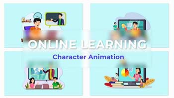 Online Learning Animation Scene Pack-36814352