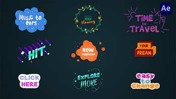 Cartoon Colorful Titles-36822821
