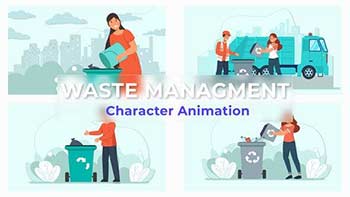 Waste Management Explainer And Animation Scene Pack-36858094