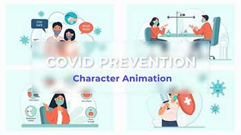 Covid Prevention Explainer And Animation Scene Pack-36858659