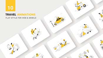 Travel Tour Animations-Flat Concept-36861924