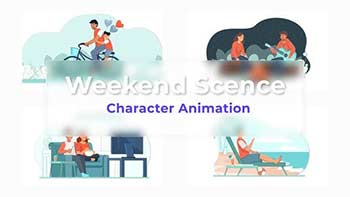 Weekend Explainer And Animation Scene-36863896