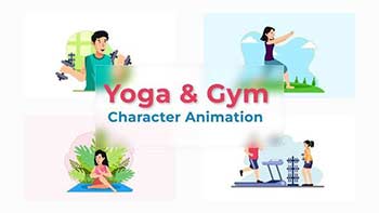 Yoga And Gym Character Animation Scene Pack-36866615